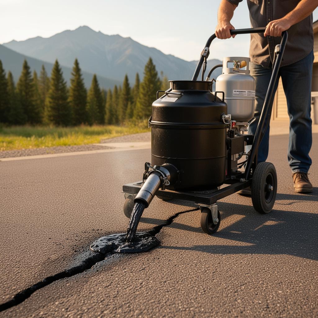 Why Crack Filling Is Critical for Your Asphalt in Montana
