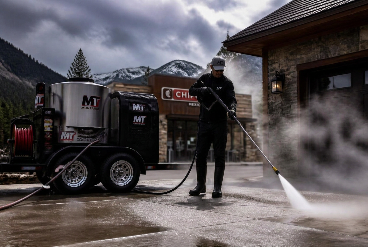 Hot Water Pressure Washing in Flathead Valley, Montana