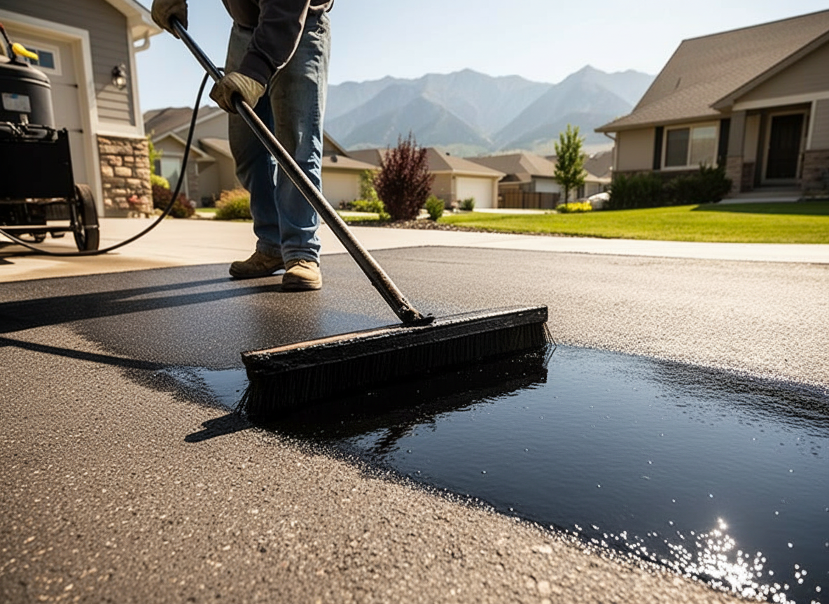 Asphalt Seal Coating in Flathead Valley, Montana